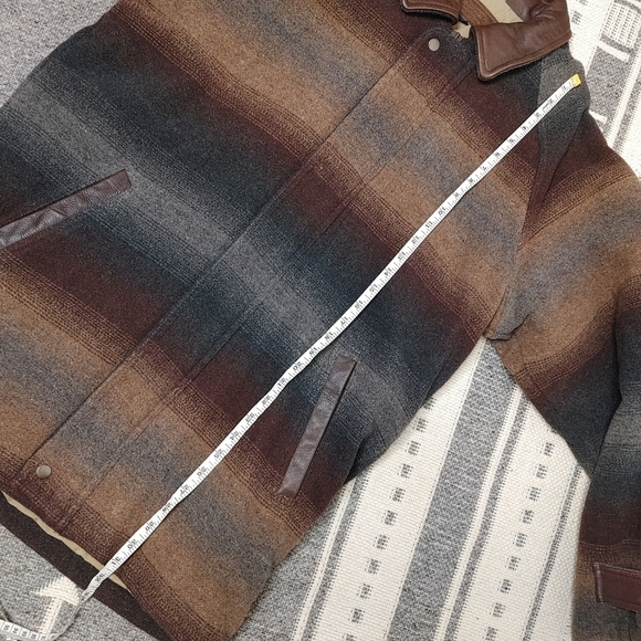 RARE vintage Brooks Brothers striped wool coat S - Picture 15 of 16